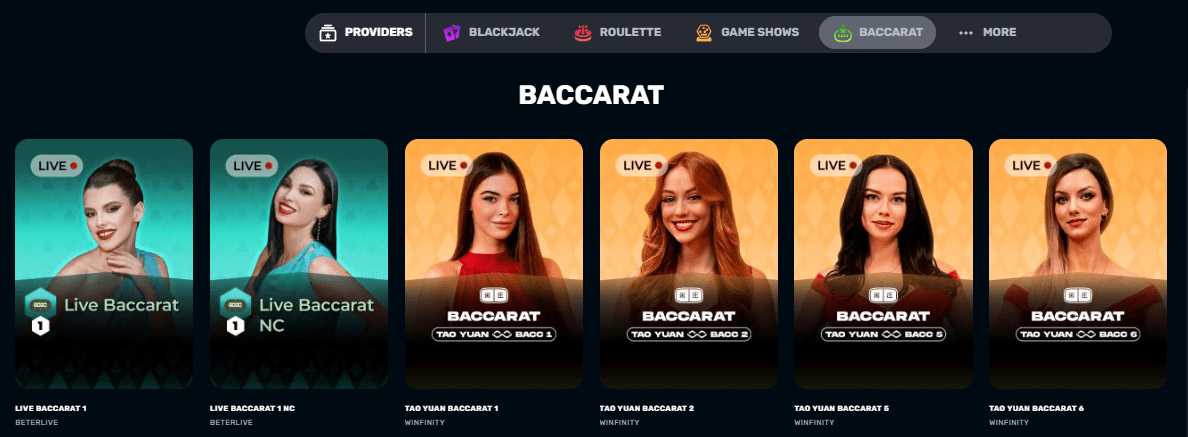 RocketPlay Baccarat 2